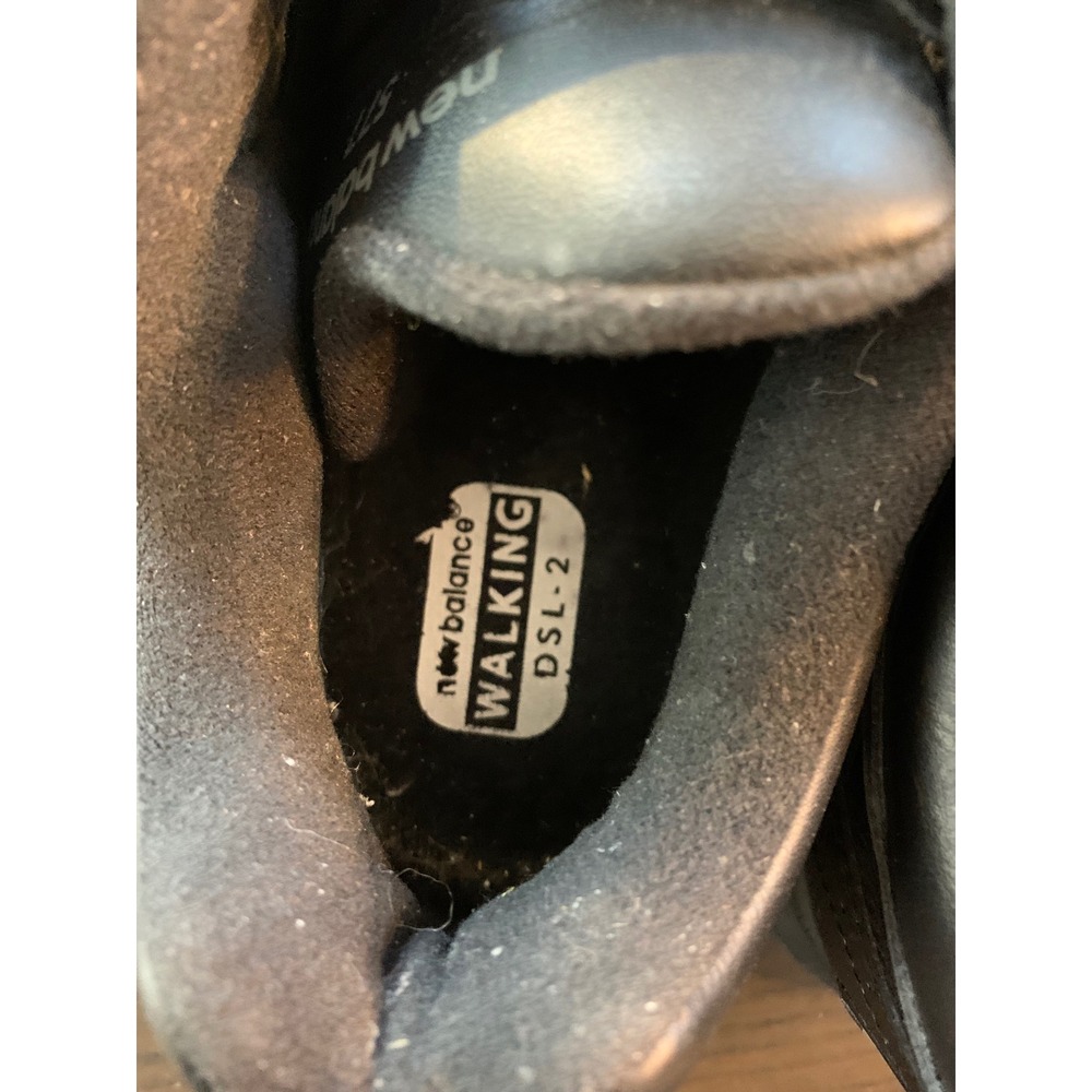 New Balance 577 Mens Black Leather Walking Shoes‎ Hook Loop Straps MW577VK 9.5 D - Picture 6 of 11